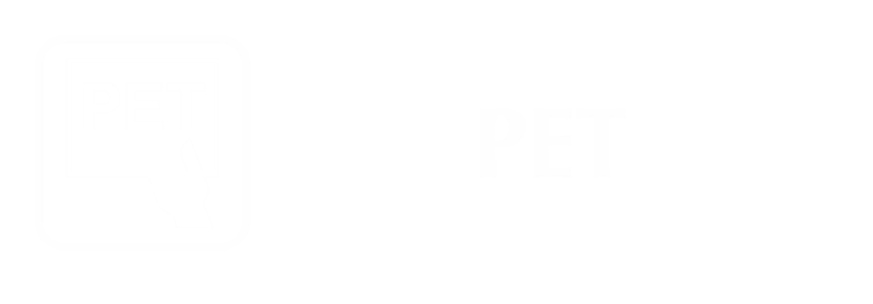 PET Engraved Sign with Positron Emission Tomography Symbol