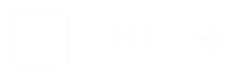 PET Engraved Sign, Positron Emission Tomography Right Symbol