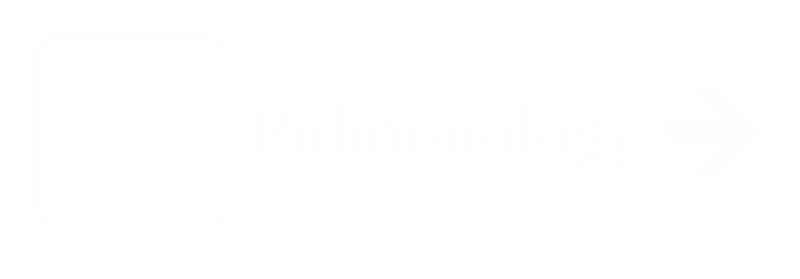 Pulmonology Engraved Sign, Respiratory and Right Arrow Symbol