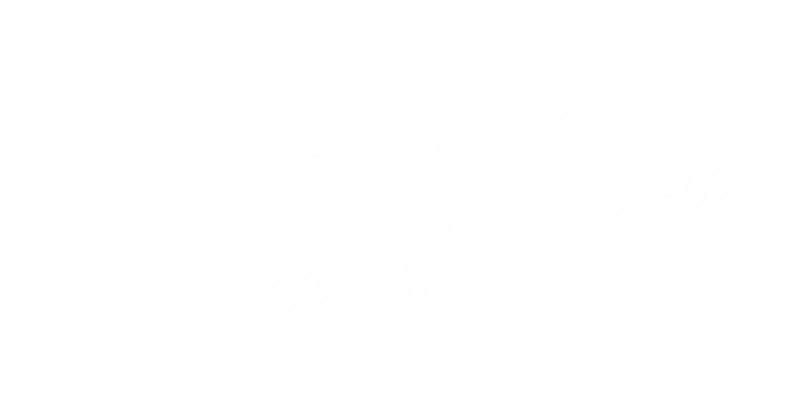Quiet Zone, Meeting In Progress Tabletop Tent Sign