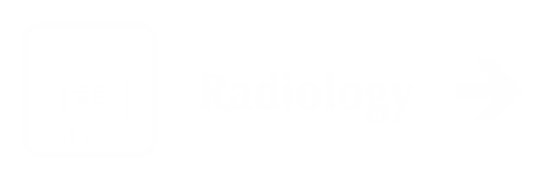 Radiology Engraved Sign with Right Arrow Symbol