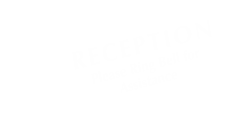 Reception Please Ring Bell For Assistance Tent Sign