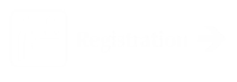 Registration Engraved Sign with Right Arrow Symbol