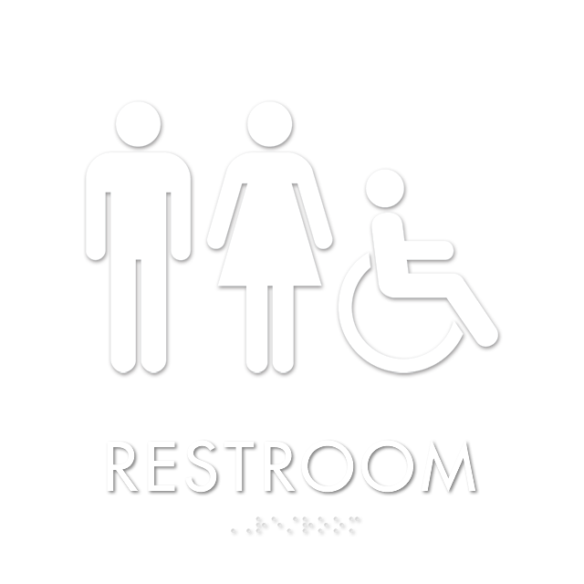 Apex Regulatory Unisex Handicap Braille Sign