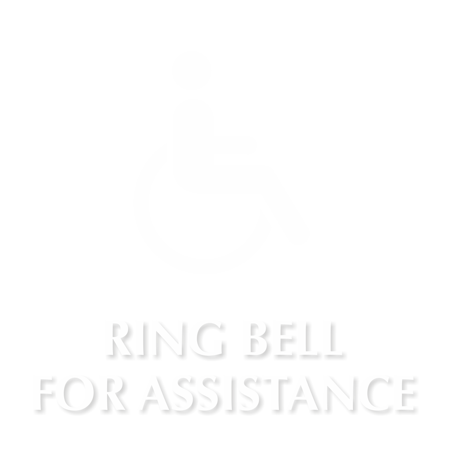 Ring Bell For Assistance Engraved Sign