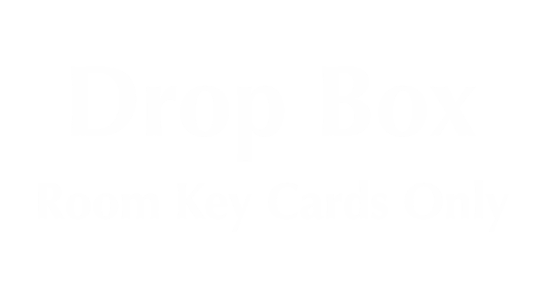 Room Key Drop Box Engraved Sign