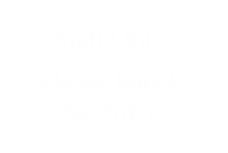 Staff Only Please Knock For Entry Engraved Sign