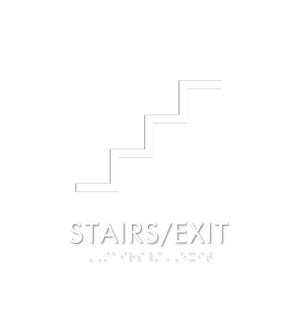 Stairs Braille Nexus Regulatory Sign