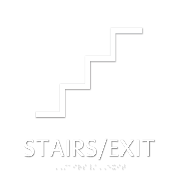 Stairs Exit Marquis Regulatory Sign