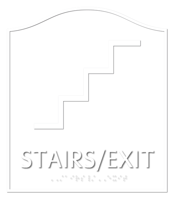 Stairs Exit Santera Regulatory Sign