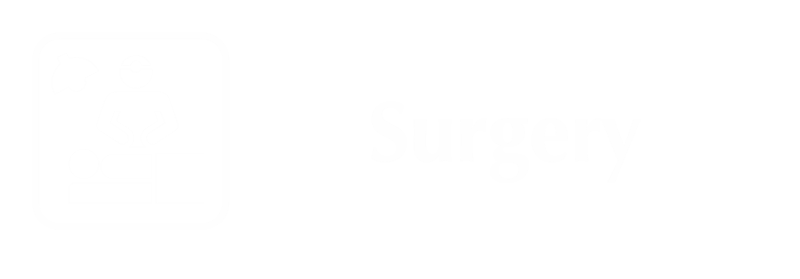 Surgery Engraved Hospital Sign with Doctor Operating Symbol