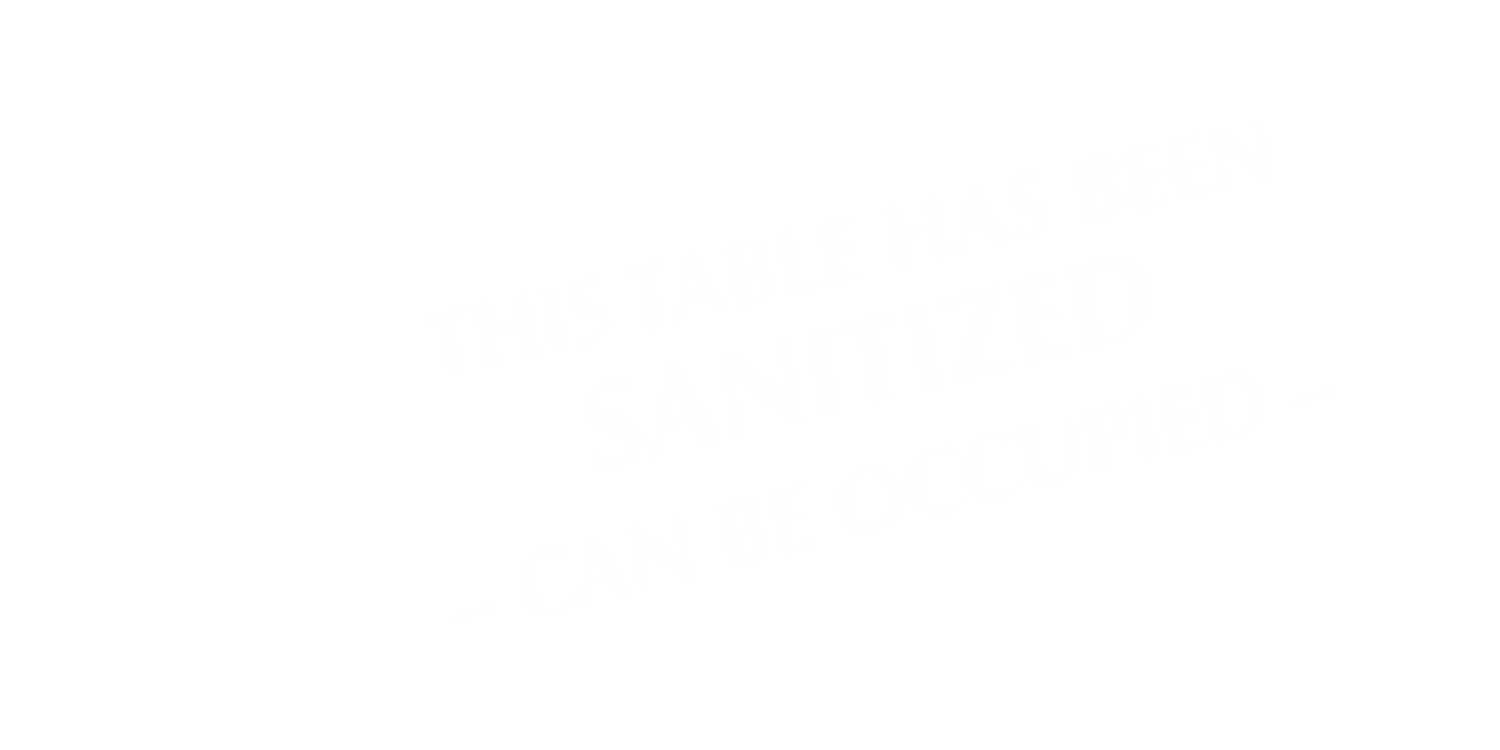 This Table Has Been Sanitized Can Be Occupied Tent Sign