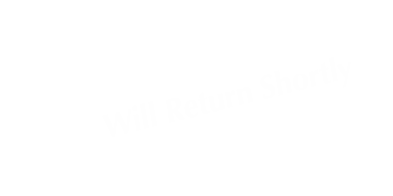 Will Return Shortly Tabletop Tent Sign