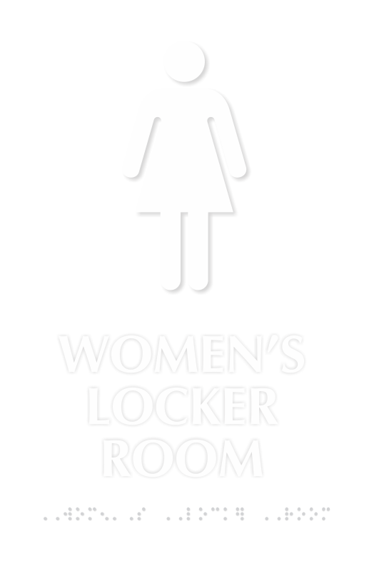 Womens Locker Room Graphic Sign