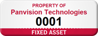 Custom Fixed Asset Tag with Numbering