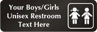 Boys / Girls Unisex Restroom Symbol Sign