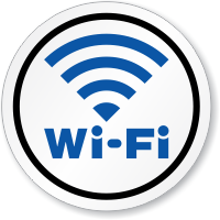 Wi-Fi Signal Symbol ISO Circle Sign