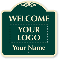 Custom Welcome Parking Signature Sign