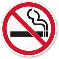 No Smoking symbol Sign