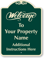 Custom Welcome Signature Sign
