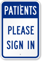 Patients Please Sign In Sign
