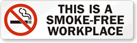 Smoke Free Workplace Label