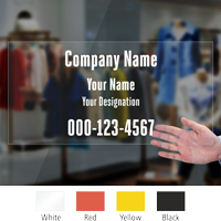 Custom Company Name Designation Die Cut Label