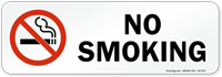 No Smoking Prohibited Label with symbol