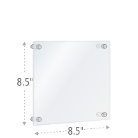 Acrylic Standoff Sign Holder Frame, 8.5x8.5