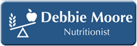 Customizable Nutritionist LaserLogo Badge with Nutrition Balance Symbol