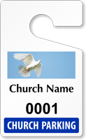 Plastic ToughTags™ for Church Parking Permits