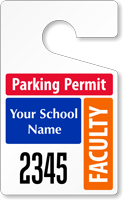 Plastic ToughTags™ for Faculty Parking Permits