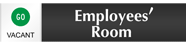 Employee Room - Vacant/Occupied Slider Sign