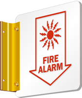 Fire Alarm With Graphic Sign