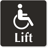 Lift (Accessible Pictogram) Sign