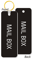 Mail Box Double Sided Keychain