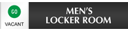 Men's Locker Room - Vacant/Occupied Slider Sign