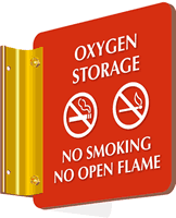Oxygen Storage   No Smoking Sign