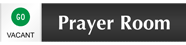 Prayer Room - Vacant/Occupied Slider Sign