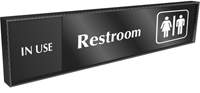 Restroom (with Graphic)   In Use/Vacant Slider Sign