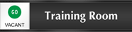Training Room - Vacant/Occupied Slider Sign