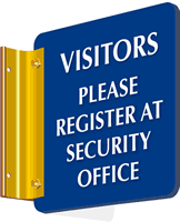 Visitors Please Register At Security Office