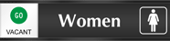 Women (with graphic)   Vacant/Occupied Slider Sign