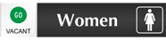 Women (with graphic) - Vacant/Occupied Slider Sign
