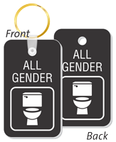 All-Gender Restroom Key Tag