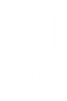Engraved Ambulance Entrance Sign with Medical Van Symbol