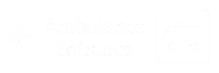 Ambulance Entrance Engraved Sign with Left Arrow Symbol