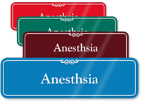 Anesthesia Showcase Hospital Sign