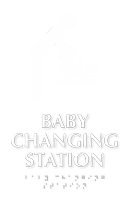 Baby Changing Station TactileTouch Braille Sign