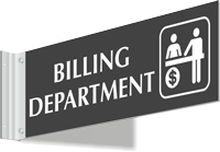 Billing Department Corridor Projecting Sign